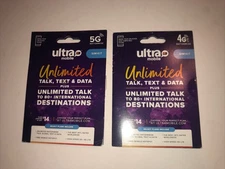 2 Ultra Mobile Micro/Regular SIM card for Unlocked Cell Phones Calling 4G 5G FA