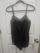 Vintage Wonder Maid Black Lace Teddy Union Made