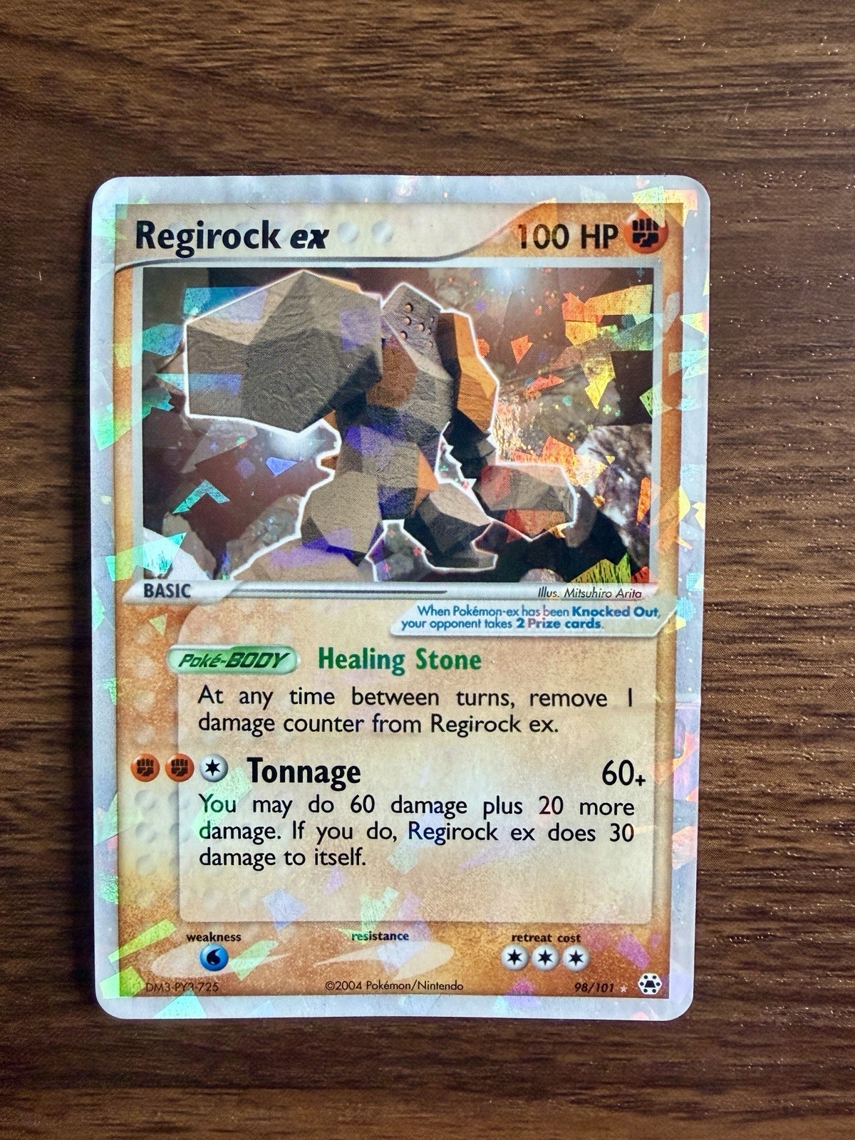 The Pokemon Company Regirock ex 98/101 Hidden Legends EX Holo EN 2004 100HP