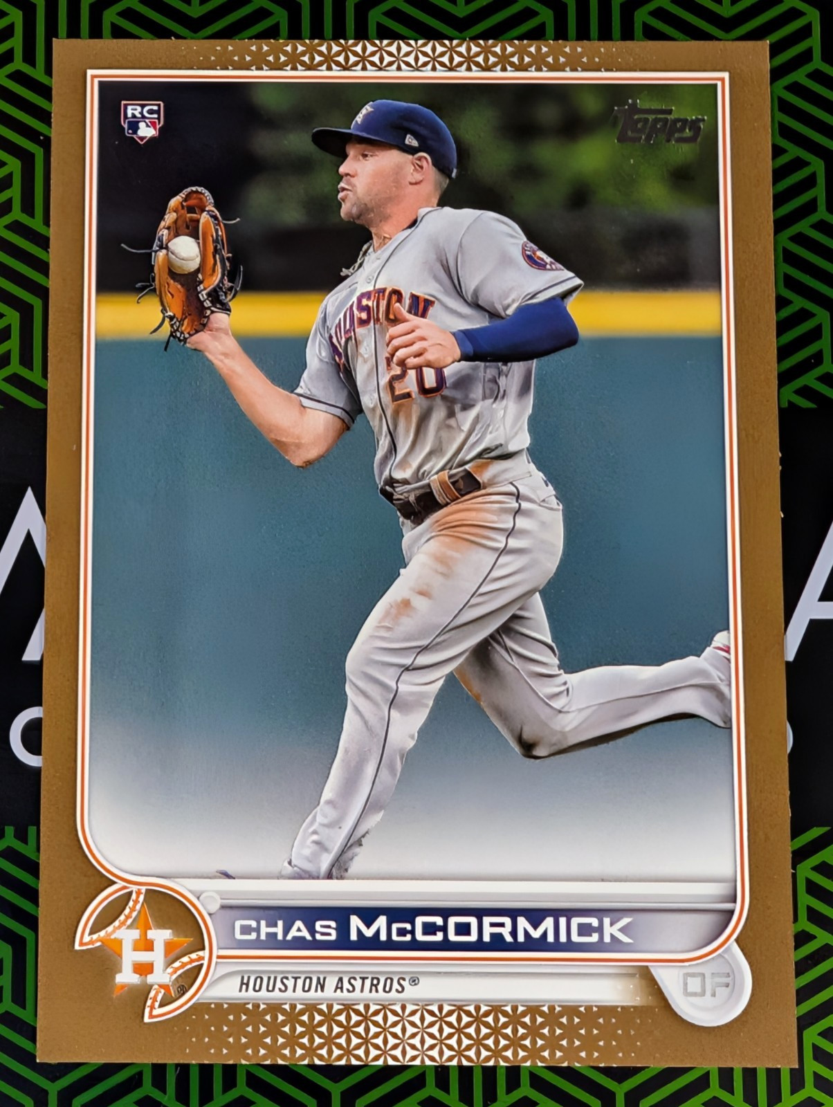Chas McCormick (RC) 2022 Topps Series 1 Rookie Card #135 Gold 1105/2022 Astros