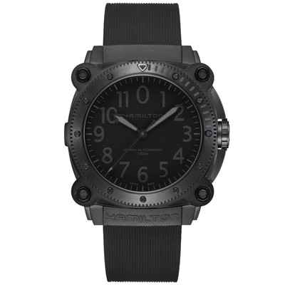 HAMILTON Khaki BeLOWZERO Auto Titanium H78505330 Black Men's Watch New in Box