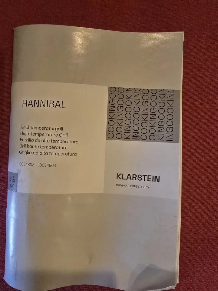 KLARSTEIN HANNIBAL HOCHTEMPERATURGRILL ELEKT 850 GRAD EINMAL BENUTZT W.NEU - Bild 2 von 4