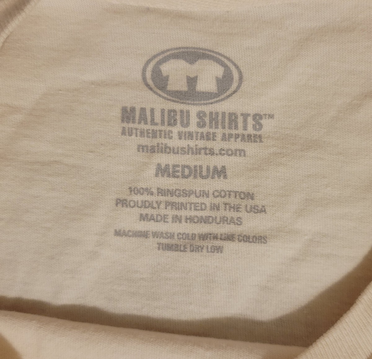 Malibu Shirts Rainbow Drive-In Honolulu Hawaii T-Shirt Men's M Cream View 3
