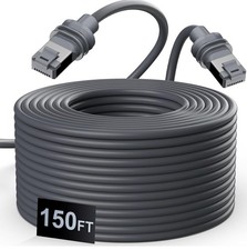 Mczeyarh Starlink Extension Cable 150FT Outdoor CAT6 Gray 26AWG Waterproof