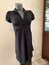 Old Navy Sm Black Midi Dress Short Dleeve (refw-159)