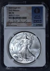 2025 $1 AMERICAN SILVER EAGLE UNC Treas Ch Buchanan ER 1 oz .999 NGC MS70 A6403