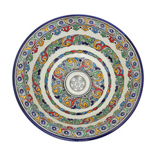 Moroccan Sink Vessel Bowl Washbasin Basin Ceramic Handmade Hand Painted SW145