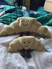 Jellycat Small Amuseables Croissant Plush Toy new With Tags