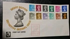 GB - 1971 - "MACHIN DEFINITIVES ISSUE" SET OF 12 VALUES ON UNADDRESSED CAMEO FDC