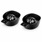 2 Pack Nail Soak Bowl Acetone Resistant Manicure Dish Salon Black