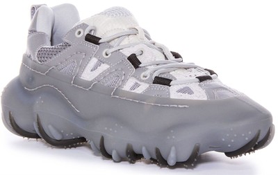 DIESEL S-PROTOTYPE P1 Netz Niedriges Top Schnürer Turnschuhe Grau Mens UK 6 - 12