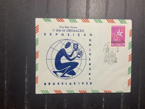 Timor 1958 FDC 1st day Cover Bruxelles Belgium World’s Fair