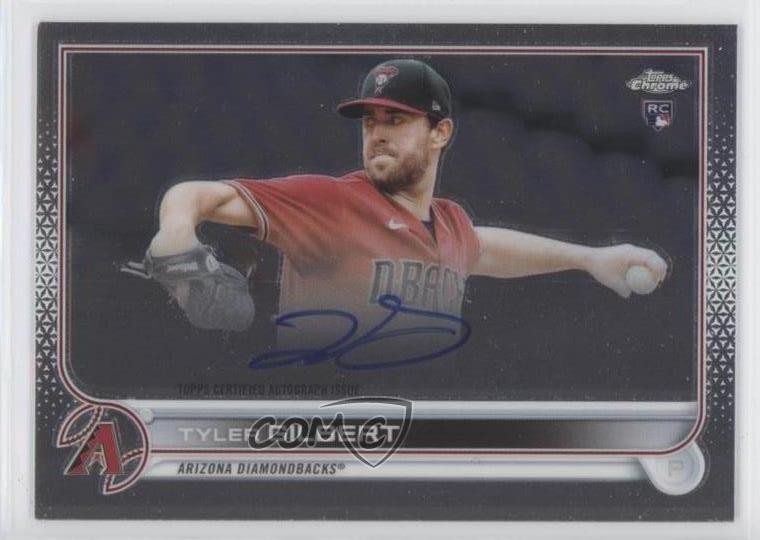 2022 Topps Chrome Rookie Auto Tyler Gilbert #RA-TG Auto 01qn