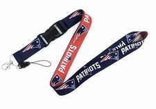 NEW ENGLAND PATRIOTS NFL football team  Double-Sided Detachable Keychain Lanyard