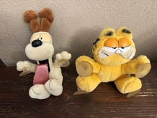 Vintage Set of 2 Garfield Odie Plush 1978 1981