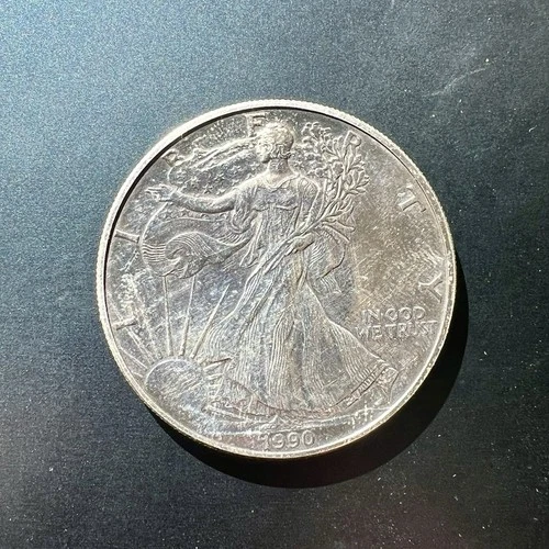 American Eagle Walking Liberty 1oz Fine Silver 1990 Silver Dollar Coin