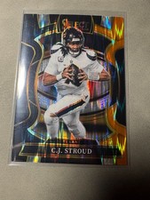 2025 CJ Stroud Select Concourse Orange and Black Shock Texans NFL Football