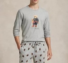  98.50 Polo Ralph Lauren Men's Polo Bear Pajama Color Gray Size L Only Top