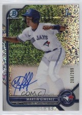 2022 Bowman Chrome Prospect Speckle Refractor 203/299 Martin Gimenez Auto 9hx
