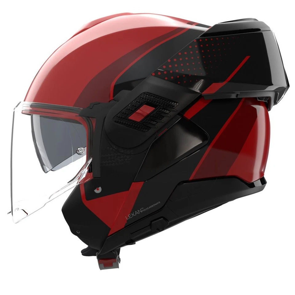 Flip-Up Helmet Nolan N120-1 FLUENTE 360 Rosso / Nero / Rosso viscerale - Image 4 of 4