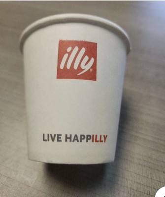 illy 3oz Espresso Paper Cups Disposable Hot Cups 100ct Brand New