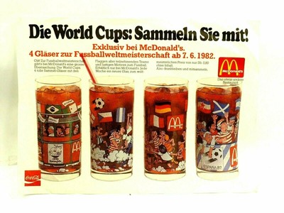 Die World Cups: Sammeln Sie Mit McDonalds Germany Tischset 1982 Place Mat