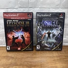 Star Wars Revenge of the Sith & The Force Unleashed Bundle (PlayStation 2, 2005)