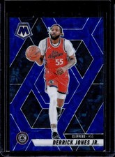 2024-25 Panini Mosaic Derrick Jones Jr. International Blue Mosaic #/35 Clippers