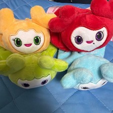TWICE LOVELYS Plush Set of 4 Colors Red Yellow Green Blue FuRyu Collectible 15