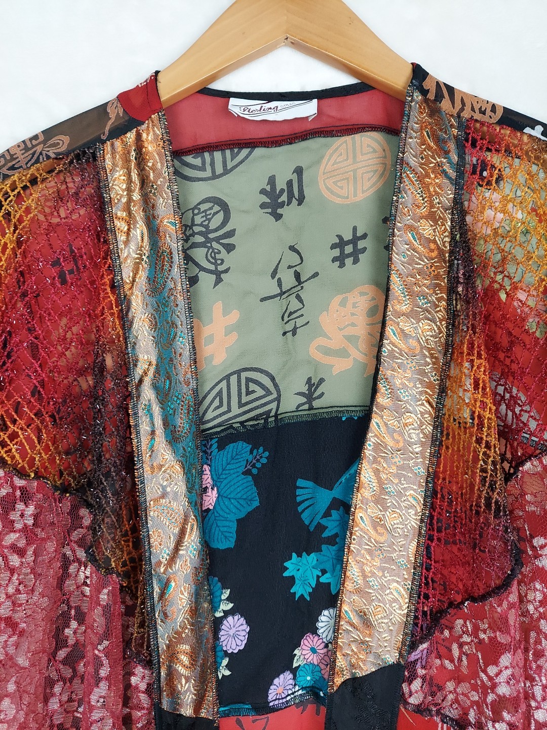 Sterling Styles Asian Print Patchwork Kimono Styl… - image 2