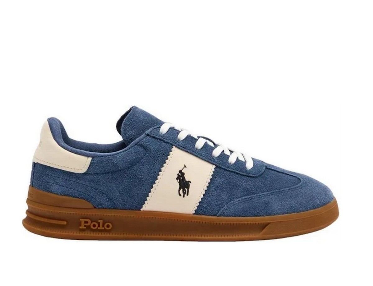 Polo Ralph Lauren Men's Heritage Aera Suede Sneakers US 11 D Navy