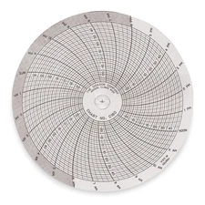 DICKSON C180 Circular Paper Chart, 24 hr, 60 pkg 1XWH9