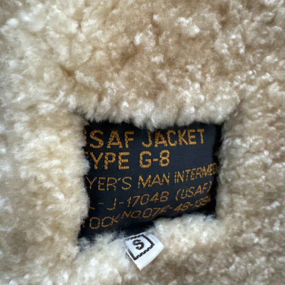 USAF Pilot Jacket Type G8 — Size Small — Used, Good Condition - Image 4 of 4