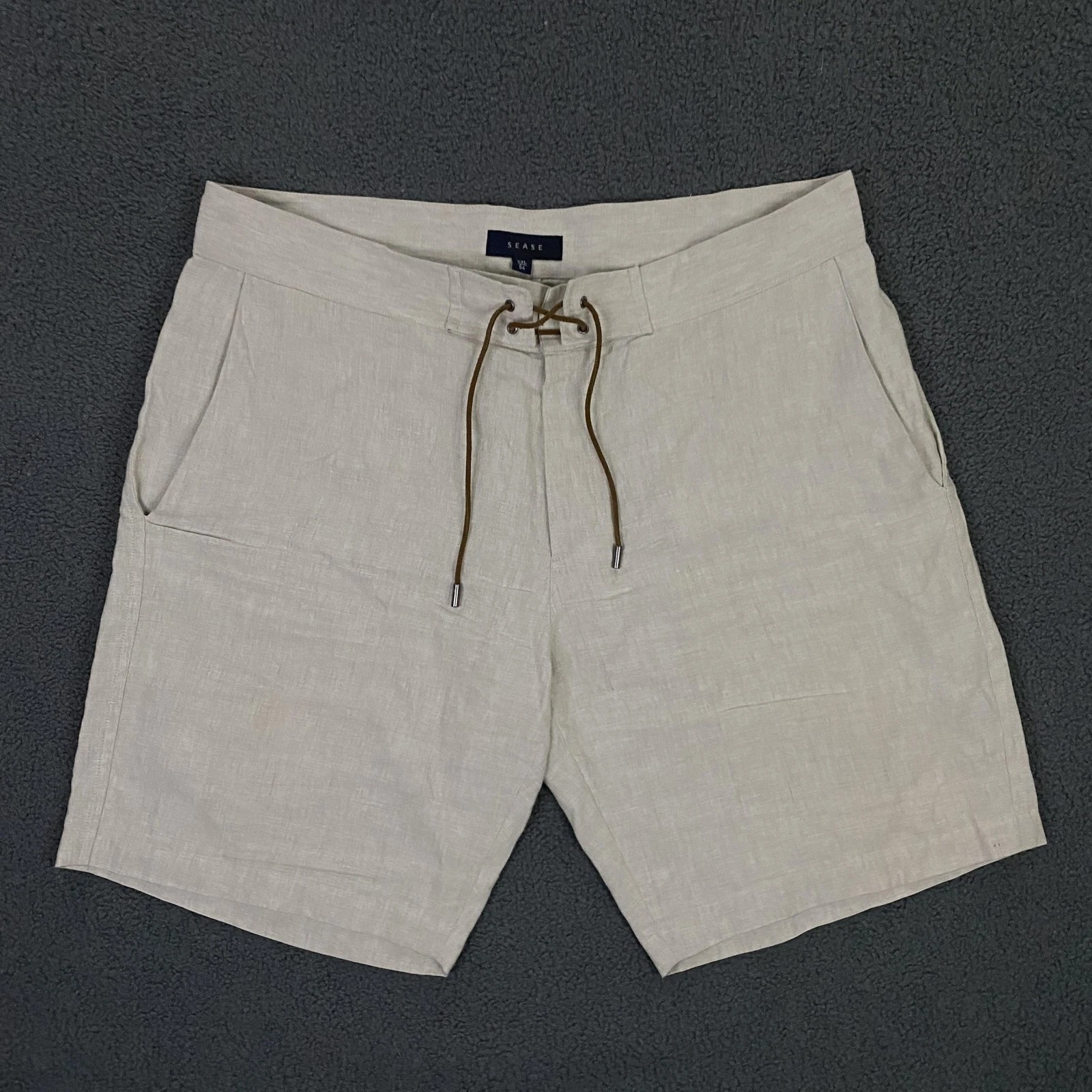 SEASE Sunset Shorts Mens 2XL Beige Linen Drawstring Chino Lightweight Italy
Opens in a new window or