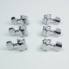3L3R Covered Gear Guitar Tuning Keys Tuners Head Pegs,Chrome