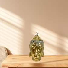 Buddha Head Statue Buddha Figurine Collection Art Crafts Religious Tabletop