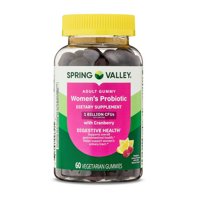 Spring Valley Women's Probiotic with Raspberry Lemon, 1 Billion CFU, 60 Count