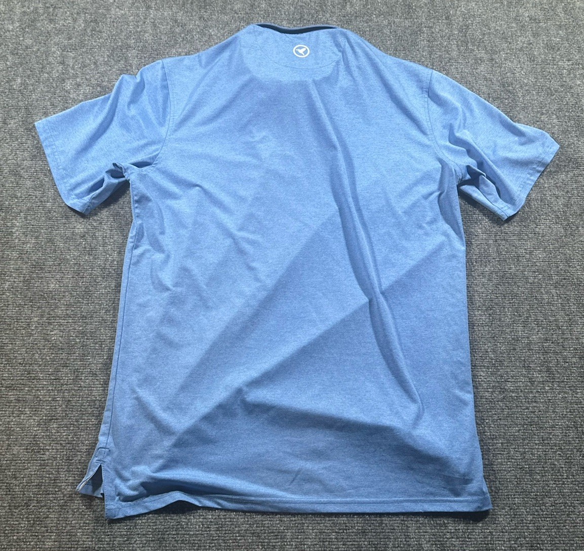 Bird Dogs Men’s Medium Solid Blue Performance Pol… - image 2