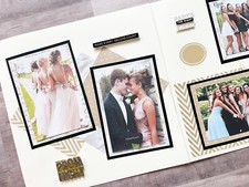 Prom Scrapbook Layout, Prom Scrapbook Pages, Dance Premade Pages