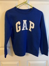 Gap Kids Size L Navy Blue Sweatshirt Spell out EUC