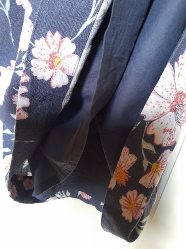 LAURA ASHLEY Floral Print Linen Blend Shift Dress UK 10 VGC - Picture 9 of 10