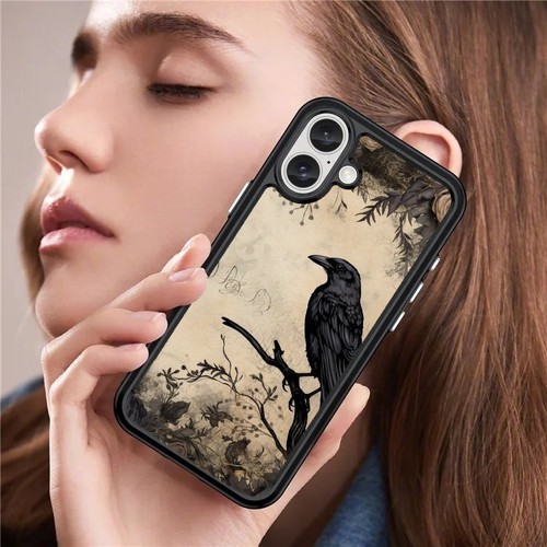Anti Fingerprint For Samsung S21 S22 S23 S24 Ultra FE wireframe raven black bird - 第 25/25 張圖片