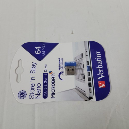 Verbatim Store n Stay Nano USB 3.0 64Gb Flash Drive - Picture 3 of 12