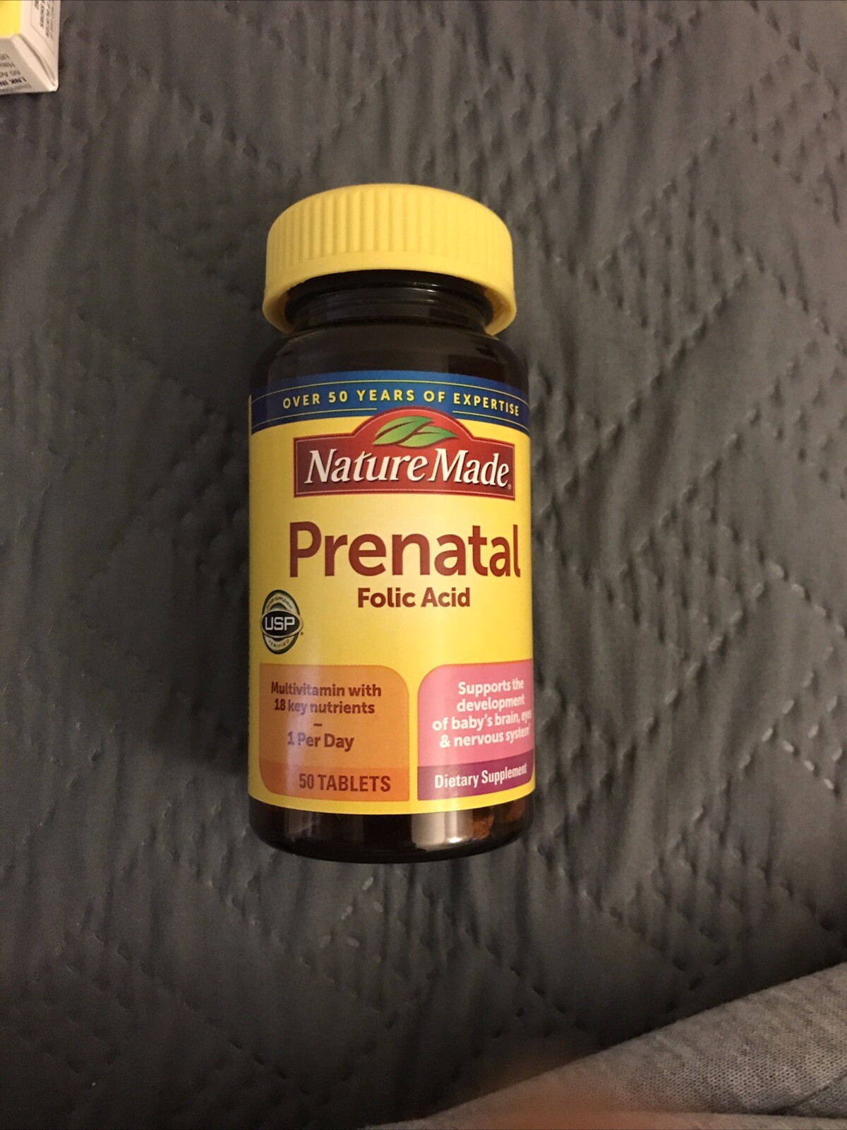 NATURE MADE PRENATAL FOLIC ACID EXPIRATION DATE 08/2025 50 TABLETS eBay