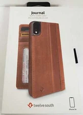 Twelve South Journal for iPhone XR Full Grain Leather Wallet Folio Case - CONGAC