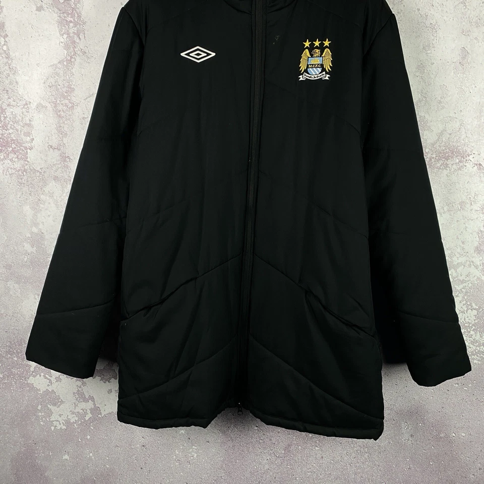 Umbro Manchester City Jacket Soccer Vintage 2008/10 Football Men’s Size XL - Image 3 of 4