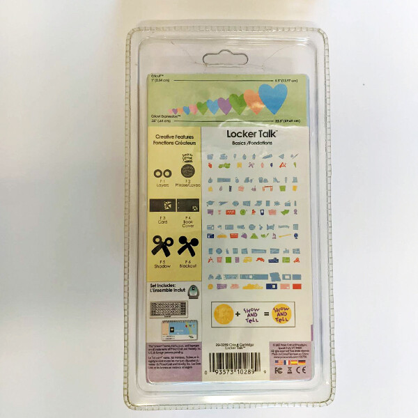 LOCKER TALK Cricut Cartridge paper craft craft room clear out for
