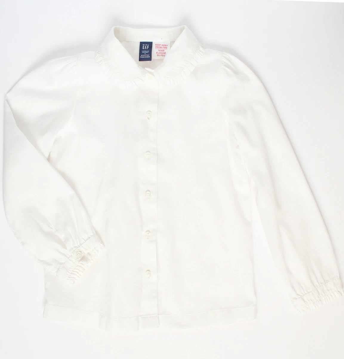 Chemise Enfant Gap Kids Fille Taille XL/12 Ans - Rose, Manches Longues, Occasion TB