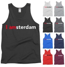 I Am Amsterdam Tank Top Shirt iamsterdam - Sizes S M L XL 2X 3X