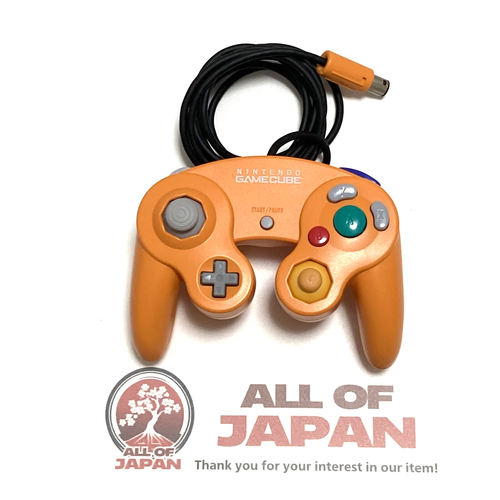 Nintendo GameCube Controller Orange DOL-003 OEM Official Used & Tested - Picture 2 of 6